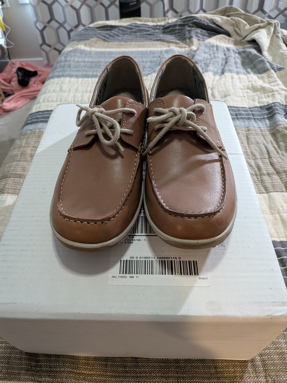 Clarks Men's Casual Lace-Up Boat Shoes - Brown